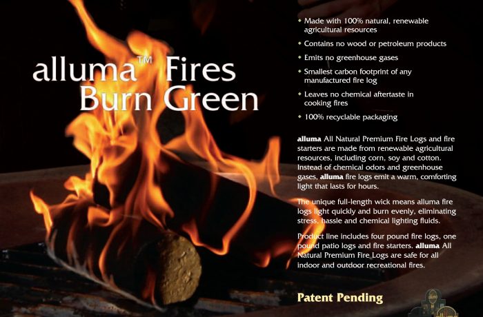Print Ad – Alluma Natural Fire Logs